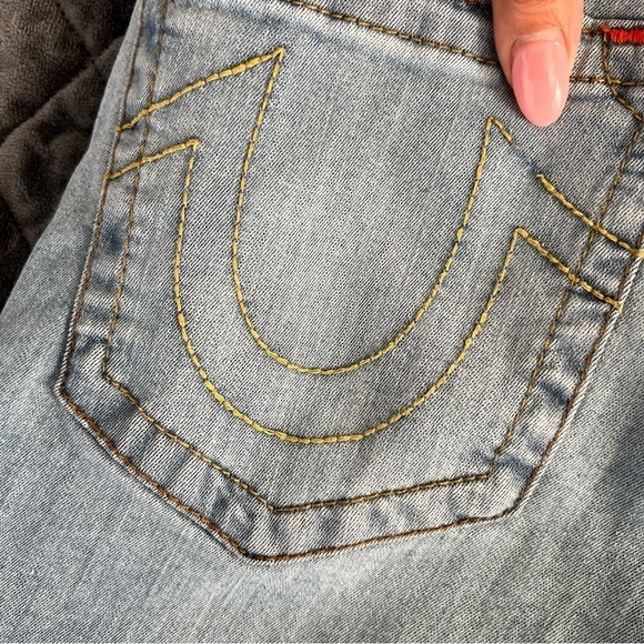 True Religion Jeans Women Size 30 Skinny Jennie Curvy Mid Rise Blue 28”    D - Picture 12 of 12